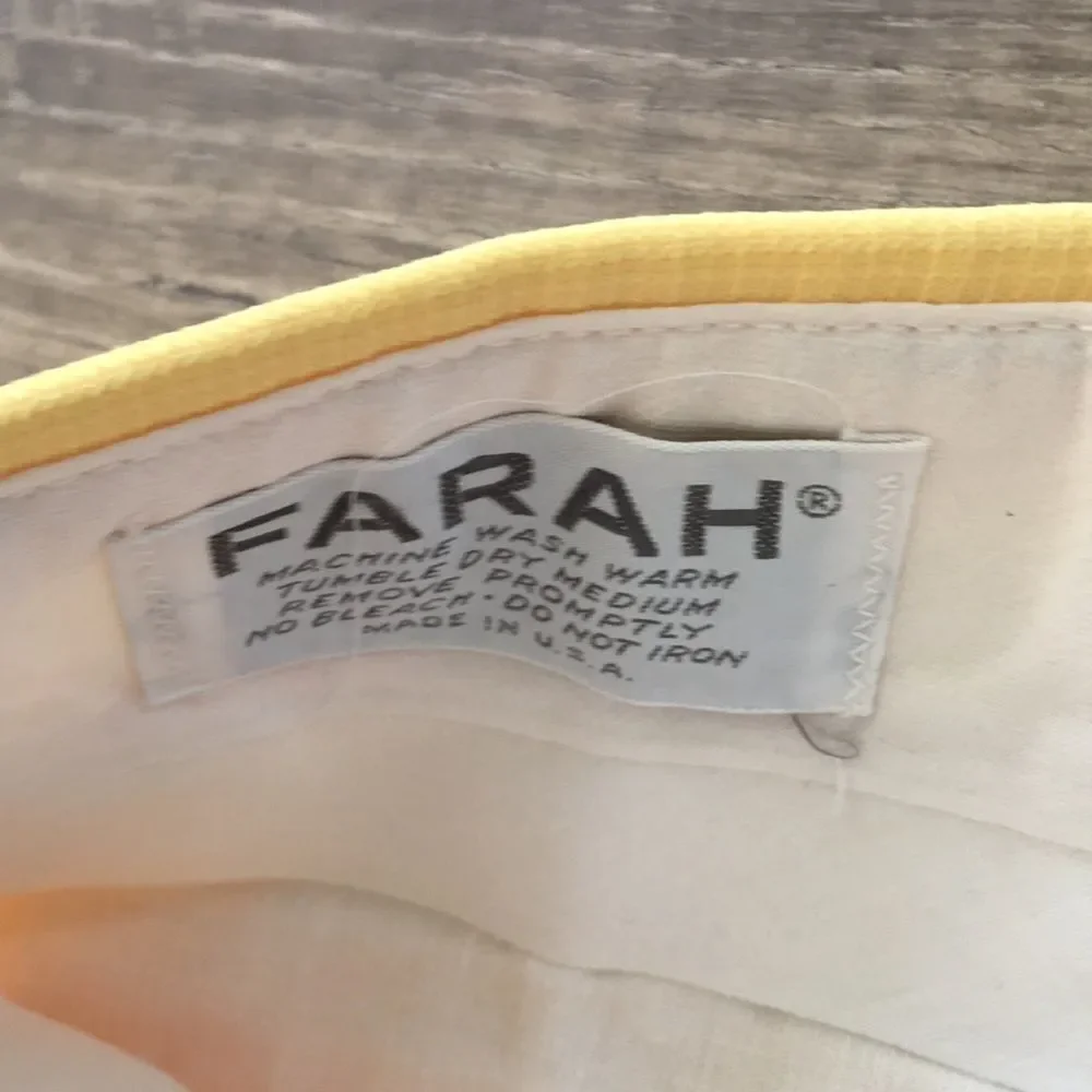 Loud Yellow vintage poly Farah golf Bermuda shorts